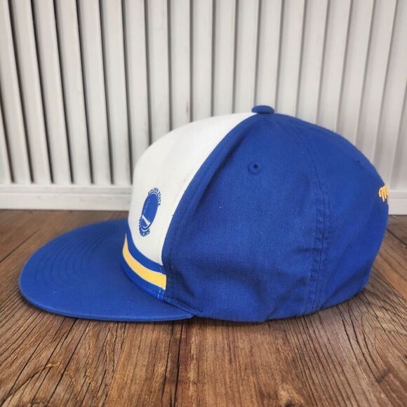 Mitchell Ness Golden State Warriors Snapback Hat Cap Blue White Retro NBA Sports - Picture 6 of 10